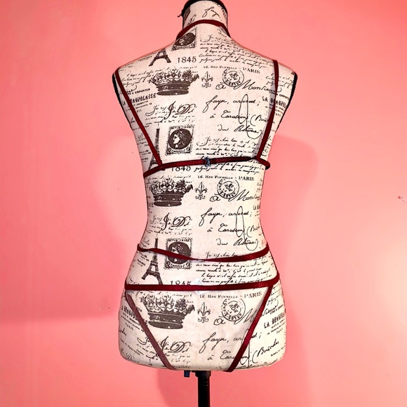 Sheer Lingerie Set w/ Choker - Picture 3 of 6